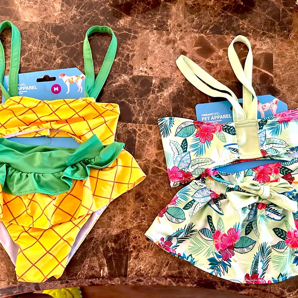 NWT! 2 doggie bikini sets Medium